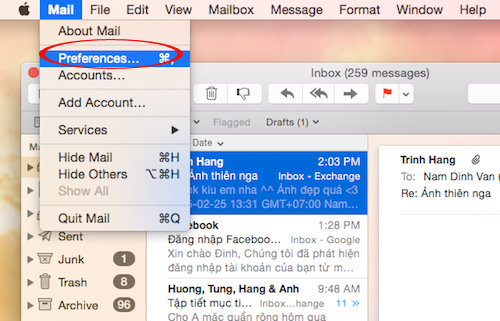 Đặt Outlook làm chương trình email mặc định cho Mac